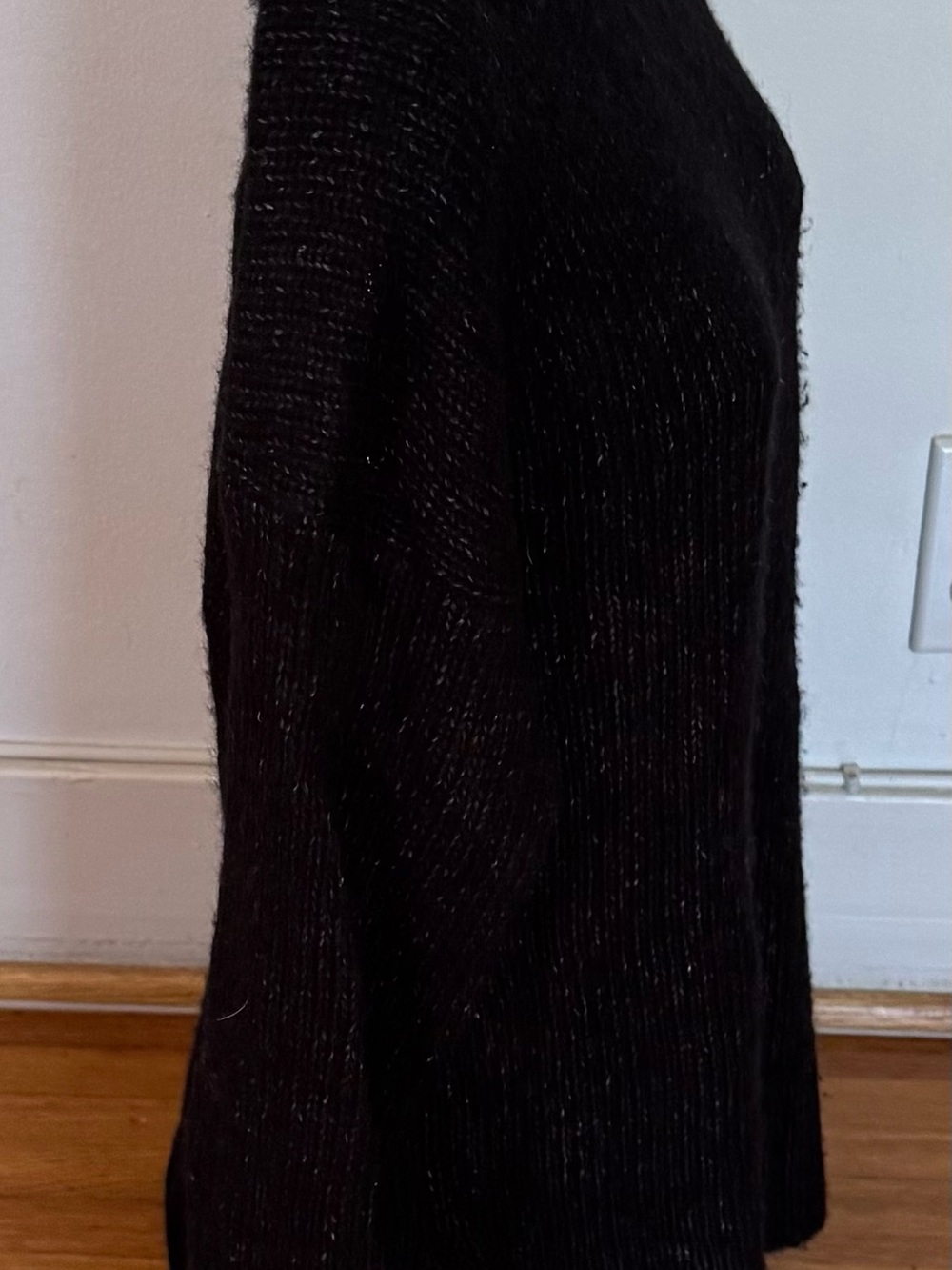 Everlane Cloud Oversized Black alpaca merino wool Turtleneck Sweater, size S - Picture 14 of 16